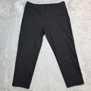 Lululemon ABC Pants Mens 34x26 Black Warpstreme Golf 5AR1S